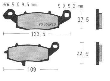 【高品質】新型ブレーキパッド グラディウス400/グラディウス650/SV400S/バンディット600/GSX600Fカタナ600