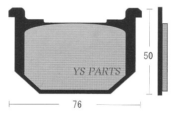 【高品質】新型ブレーキパッド GS850G/GS850GL/GSX85/GS1000G/GS1000GL/GS1100G/GS1100GK/GS1100GK2/GS1100GL/GS1100Sカタナ/GSX1100S/GV1200GL/マローダ1200
