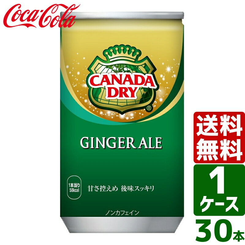 カナダドライ ジンジャーエール 160ml 缶 1ケース×30本入 送料無料