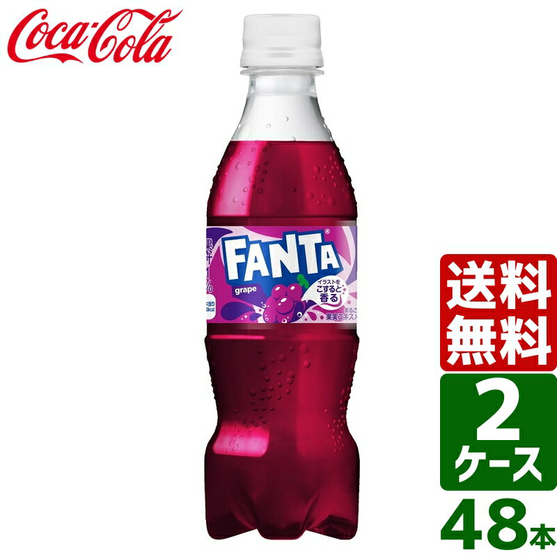 【2ケースセット】ファンタ グレープ 350ml PET 1ケース×24本入 送料無料