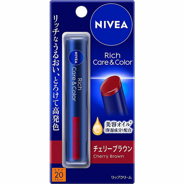 花王 ニベア リッチケア＆カラーリップ チェリーブラウン 2gのサムネイル