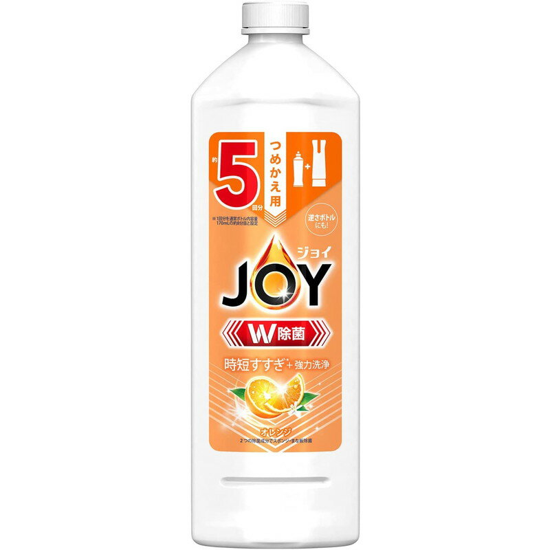 P&G ジョイ W除菌 食器用洗剤 オレンジ 詰め替え 特大 670ml