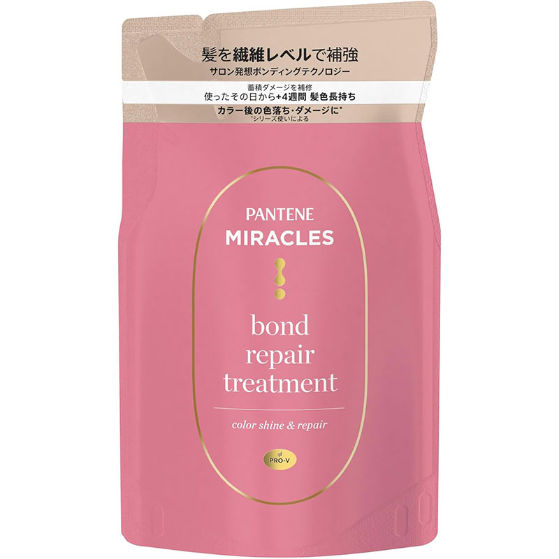 P&G パンテーン ミラクルズ ボンドリペアカラーシャイン＆リペア トリートメント 詰替 350g