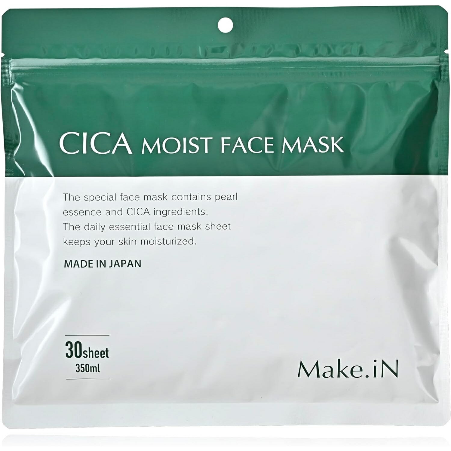 楽天東京生活館CICA シカ モイストフェイスマスク 30枚入 Make.iN CICA MOIST FACE MASK シカパック シートマスク 日本製 美容成分 保湿 自宅エステ