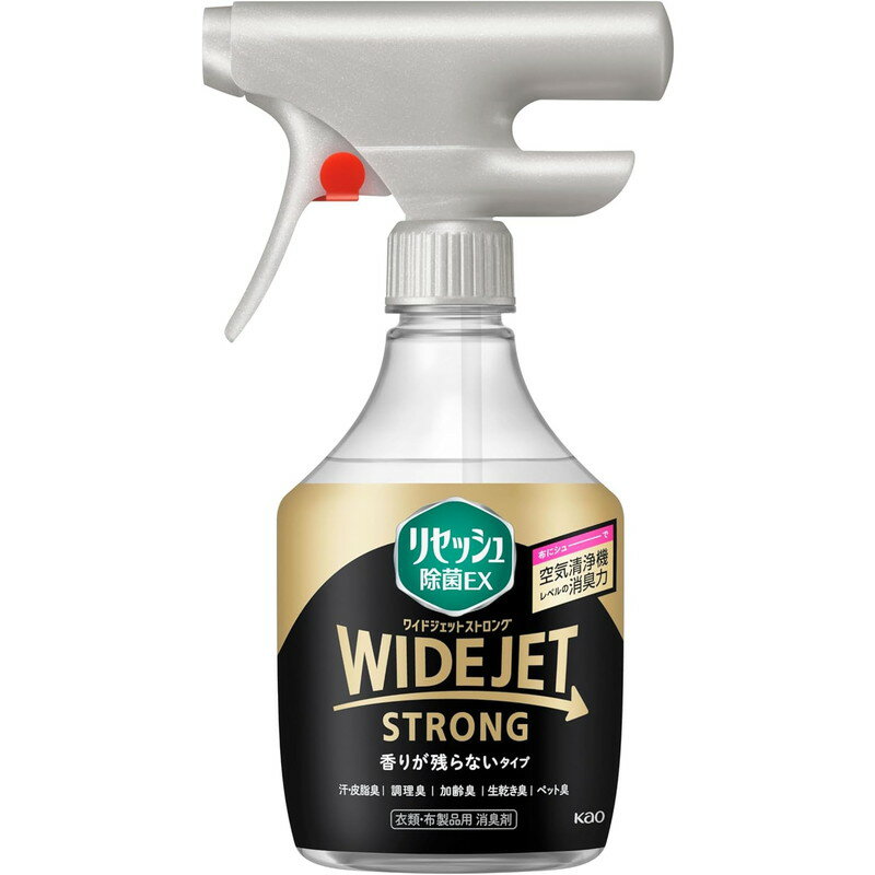 花王 リセッシュ 除菌EX ワイドジェット ストロング 香りが残らないタイプ 本体 390mlのサムネイル