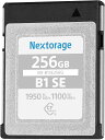 【商品説明】 ブランド：Nextorage メモリストレージ容量：256 GB 読み取り速度：1950 Megabytes Per Second 商品の重量：14 グラム 商品の寸法：39L x 30W mm 【仕様】 最大転送速度 : 読出し1950MB/s 書込み1100MB/s 最低継続書込み速度：200MB/s 高画質の静止画撮影 ダウンロード特典: メモリーカードファイルレスキュー