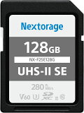 Nextorage ͥȥ졼 ᡼ 128GB UHS-II V60 SDXC꡼ F2SE꡼ 4K ɤ߽Ф®280MB/s 񤭹®100MB/s NX-F2SE128G/INE