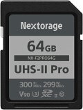 Nextorage ͥȥ졼 ᡼ 64GB UHS-II V90 SDXC꡼ F2PRO꡼ pSLC 4K 8K ɤ߽Ф®300MB/s 񤭹®299MB/s NX-F2PRO64G/INE