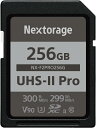 【商品説明】 ブランド Nextorage モデル名 NX F2PRO256G フラッシュメモリタイプ SDXCカード メモリストレージ容量 256 GB 色 ブラック 【製品仕様】 最大転送速度 : 読出し300MB/秒、書込み299MB/秒 インターフェース：UHS-II SDXC スピードクラス：V90 U3 C10 ダウンロード特典：メモリーカードファイルレスキュー