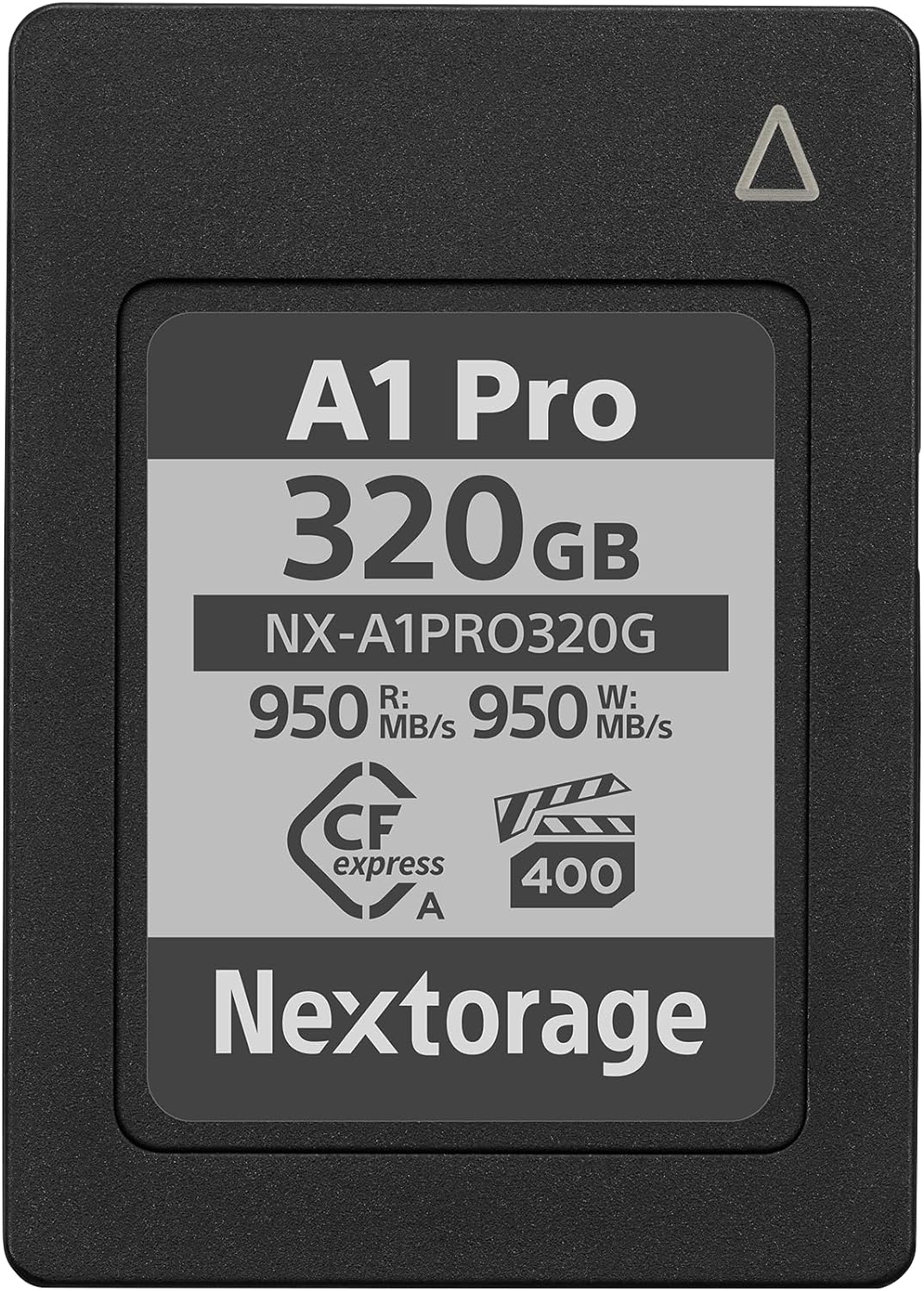 Nextorage ネクストレージ 国内メーカー 320GB CFexpress Type A VPG400 pSLC メモリーカード NX-A1PROシリーズ 最大読み出し速度950MB/s 最大書き込み速度950MB/s SONY α NX-A1PRO320G/INE