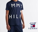 トミーヒルフィガー TOMMY HILFIGER Tシャツ 半袖 メンズ ロゴ ビッグロゴ 英字 シンプル クルーネック 09T3334 410 ネイビー