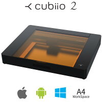 「Cubiio2」レーザー加工機彫刻機刻印機レーザー刻印機切断家庭用小型レーザーDIYコンパクト軽量初心者プレゼントレーザーカッター操作簡単スマートフォン対応BluetoothiOSAndroid