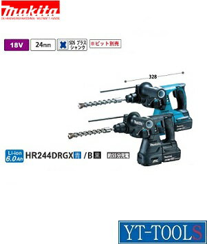 Makita(�ޥ���)�����ż��ϥ�ޥɥ��(SDS�ץ饹�����)�ڷ��� HR244DRGX��B��(18V 6.0Ah)����ư����/�ꤢ�����ϥĥ�/�����ɥ쥹(���ż�)/�ץ�/����/����/����/DIY�բ��ե륻�å�