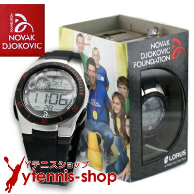 NDFノバクジョコビッチファウンデーション LORUS 腕時計 ジョコビッチモデル ブラック【あす楽】