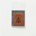【焦がし革タグ】アンカー 6種類 全5色 42mm×33mm