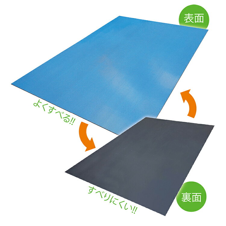 つるピタマット軽トラック判3T 1400×2000 ［1枚］#両面使える 滑る 固定 リバーシブル 荷物・荷台