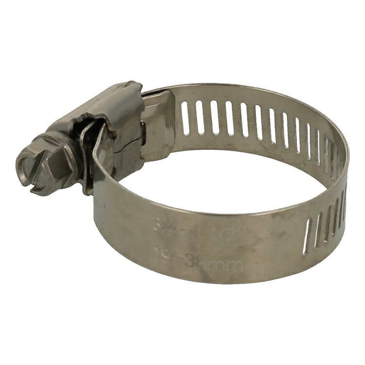 ステンレスホースバンド 12.7mm 19-38 ［5個］#ステンレス 吸水ホース 自動車 ガス配管 防錆