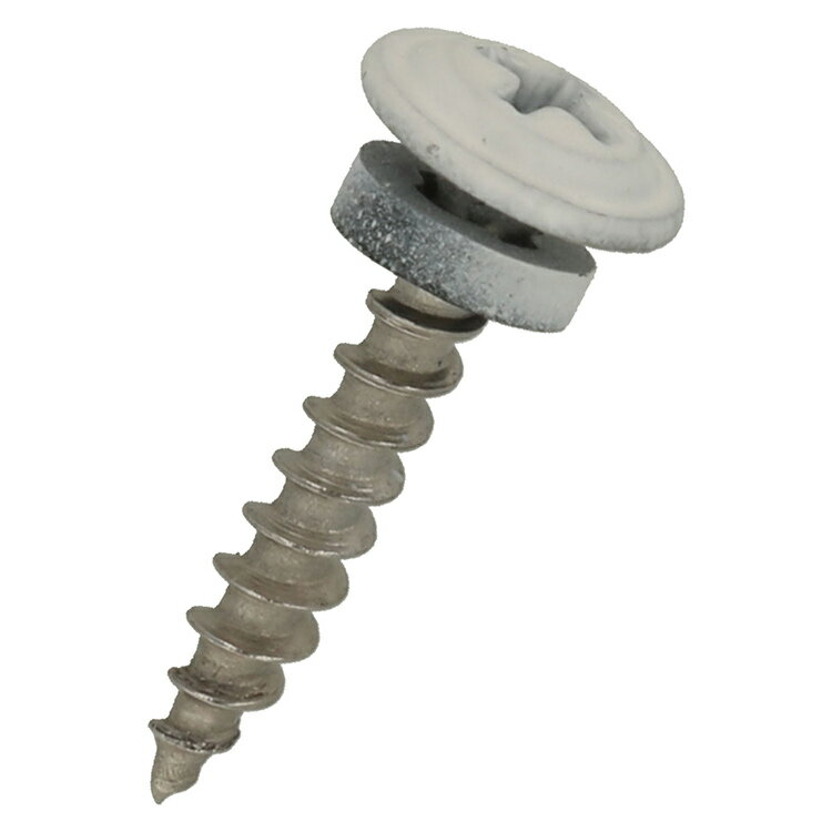 ステンレス パッキン付き板金ねじ 4.2×25 ホワイト ［84本 (28本×3セット)］#防水性 密閉性 雨水 侵入を防ぐ DIY 通販