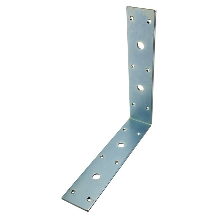 両面幅広アングル 60×270×270 ［5個］#補強金物 隅金 幅広 取付 接合 金具 金折 L型金具 DIY 八幡ねじ