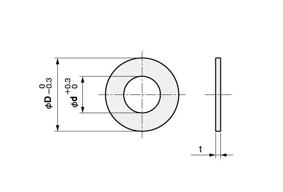 IW シムリングCUZN (1枚入) T0.05 BRB008013005 IWATA