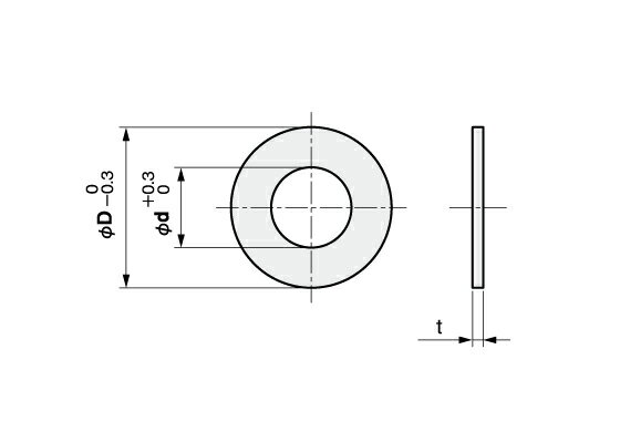 IW シムリングFE (1枚入) T1.0 BRF002005100 IWATA