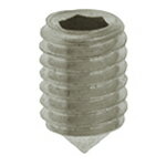 ステン六角穴付止めねじ とがり先 M5X6 【10本】 ホーロ いもねじ イモネジ 6角 6カク bolt nut 八幡ね..