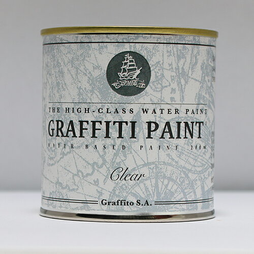VI グラフィティーペイント GFC 200ml 小型缶クリアコーティング剤 (透明) グラフィティーペイント 1個 Graffiti Paint ペンキ 水性塗料