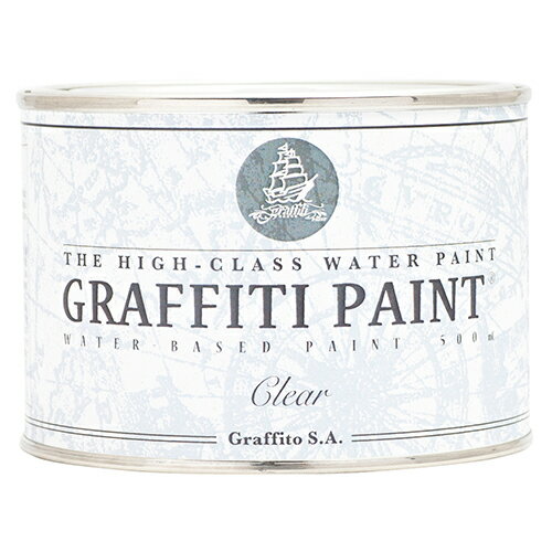 VI グラフィティーペイント GFC 500ml 小型缶クリアコーティング剤 (透明) グラフィティーペイント 1個 Graffiti Paint ペンキ 水性塗料