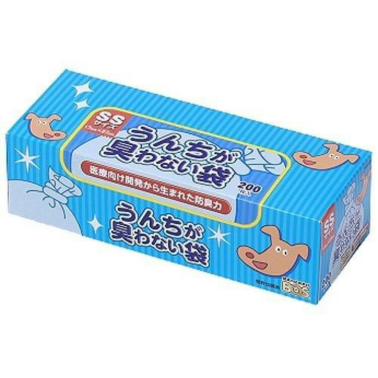 JL うんちが臭わない袋BOSペット用SSサイズ200枚入り 【20個入り】#ペット用品 ペット用防災 防災 フェーズフリー 犬 猫 備蓄