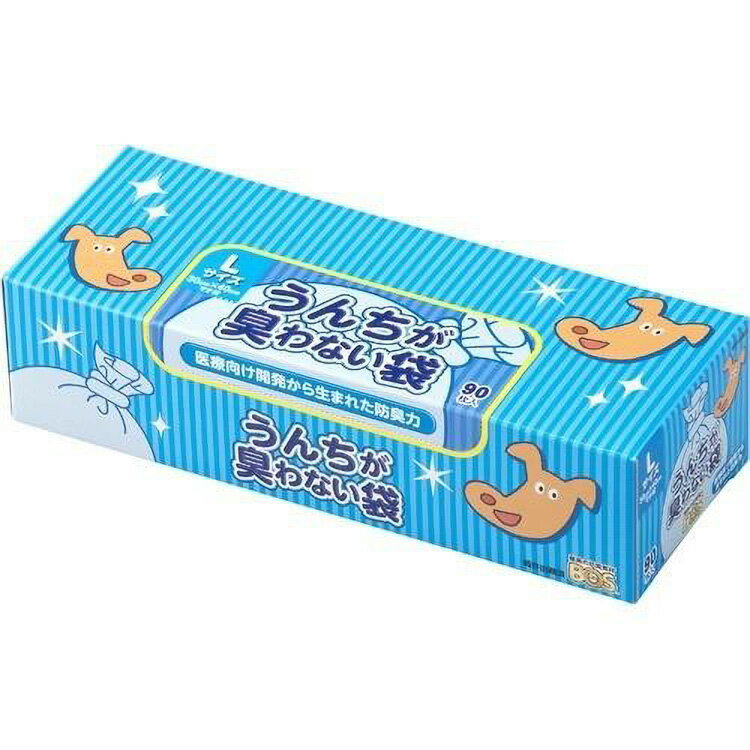 JL うんちが臭わない袋BOSペット用箱型Lサイズ90枚入 【20個入り】#ペット用品 ペット用防災 防災 フェーズフリー 犬 猫 備蓄