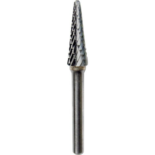 TR NRS 超硬バー テーパーd-maxカット 刃径10×刃長27×軸径6×軸長48 ロー付