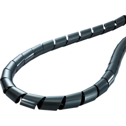 TR ヘラマンタイトン スパイラルチューブ (ポリエチレン製 耐候グレード) 黒 長さ100m