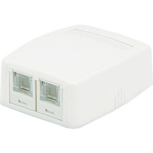 TR パンドウイット CAT5Eスプリングシャッター付きローゼットキット 2個口 白 JOQ2H500