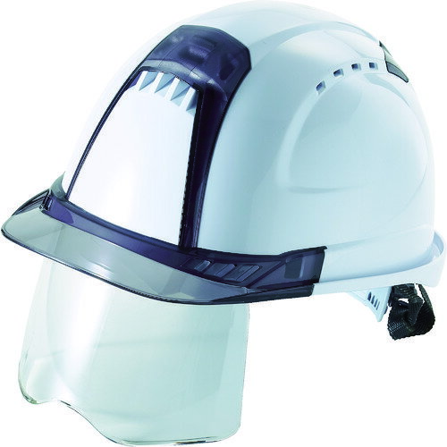 TR トーヨーセフティ ヘルメット ヴェンティープラス シールド面付 白 (入数) 1個