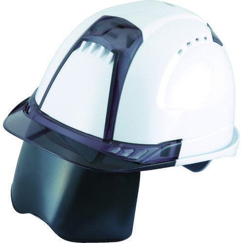 TR トーヨーセフティ ヘルメット ヴェンティープラス シールド面付 白 (入数) 1個