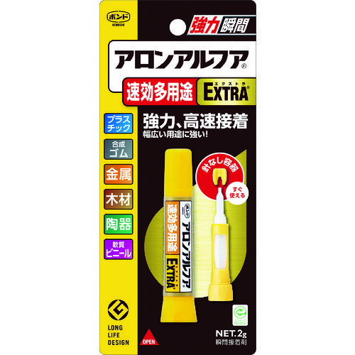 TR コニシ ボンドアロンアルファ EXTRA 速効多用途 2g #04612