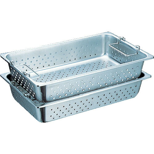 楽天DIY＆リノベーションズTR スギコ ハンドル付穴明パン SUS304 1/1サイズ 530×325×150