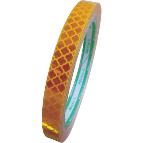 TR 日東エルマテ 高輝度プリズム反射テープ 10mm×5m イエロー