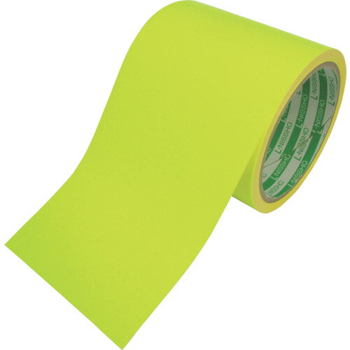 TR 日東エルマテ 蛍光テープ 90mm×5m レモンイエロー