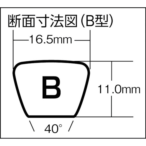 TR 三ツ星 標準型Vベルト 呼び番号37インチ 注文単位 : 1個 3