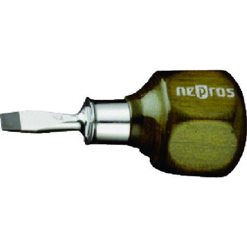 TR ネプロス 木柄スタッビドライバ (マイナス) 6mmND3MS-06