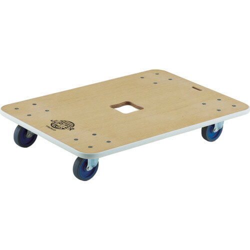 TR TRUSCO 木製平台車 ジュピター 800X550 φ100 300kg［1台］