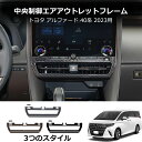\セール中!最大1500円OFF/ アルファード 40系 ヴェルファイア センターエアコン吹き出し口パネル ガーニッシュ サテンシルバー インパネ 内装 パーツ アクセサリー メッキ カスタム 用品 ドレスアップ トヨタ カスタム エアロ ALPHARD VELLFIRE 40(2)