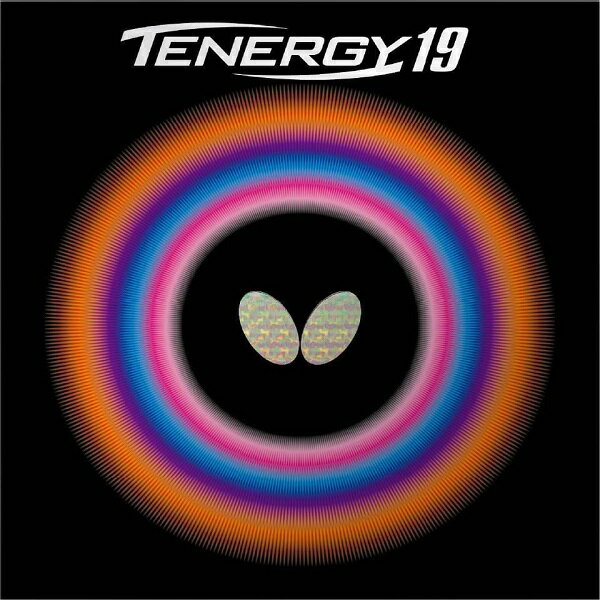 【ネコポス送料無料】バタフライ(BUTTERFLY) テナジー19 卓球ラケット用 裏ソフトラバー レッド/ブラック [M便 1/4]