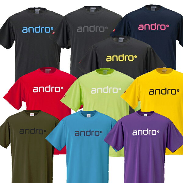 【ネコポス送料無料】アンドロ(andro) ナパTシャツ 4 全7色 卓球ウェア [M便 1/2]