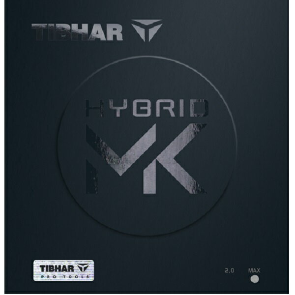 【ネコポス送料無料】 ティバー(TIBHAR) ハイブリッド MK 裏ソフトラバー 卓球ラケット用 レッド/ブラック [M便 1/4]