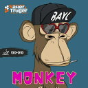 【ネコポス送料無料】ザウエル&トレーガー (Sauer&Troger) モンキー(MONKEY) 卓球ツブ高ラバー レッド/ブラック/ブルー 粒高 イボ高 [M便 1/4]