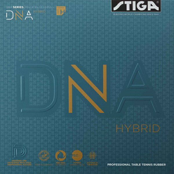 【ネコポス送料無料】スティガ (STIGA) DNA ハイブリッド H DNA HYBRID H 卓球用裏ソフトラバーレッド/ブラック [M便 1/4]