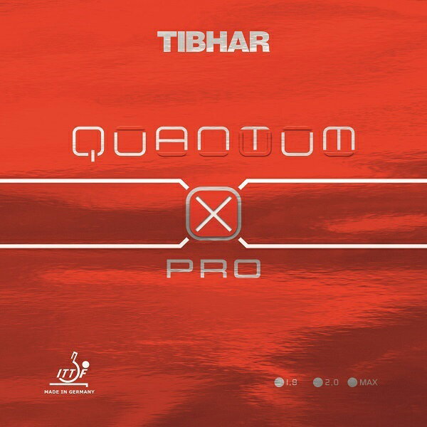  ティバー(TIBHAR) QUANTUM X PRO クァンタムXプロ カンタム 卓球ラケット用 裏ソフトラバー レッド/ブラック 