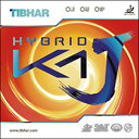 【ネコポス送料無料】 ティバー(TIBHAR) HIBRID ハイブリッド K1J 粘着ハイテンション裏ソフトラバー 卓球ラケット用 レッド/ブラック M便 1/4